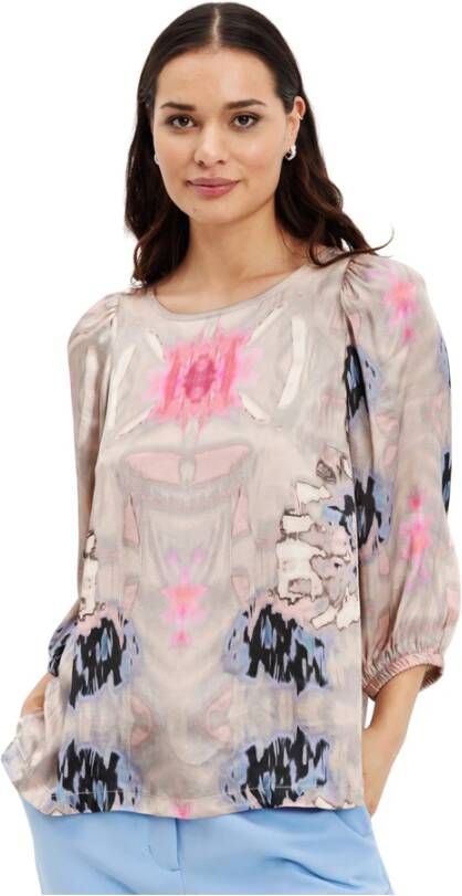 IN Front Blouses Roze Dames