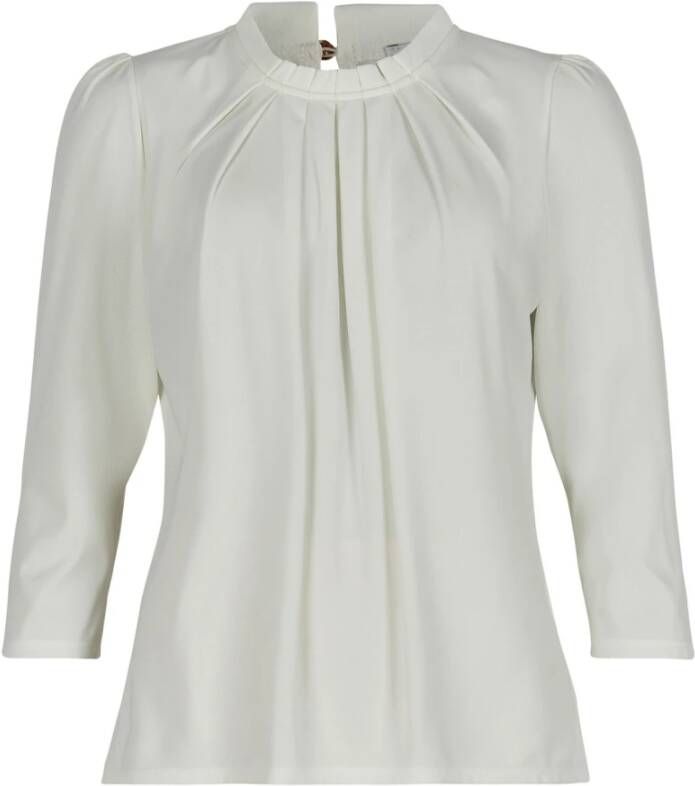 IN Front Blouses White Dames