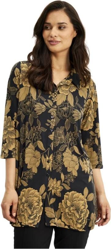 IN Front Blouses Zwart Dames