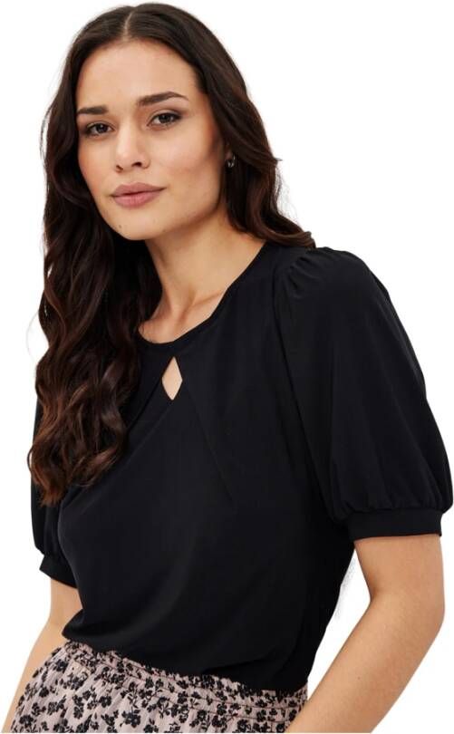 IN Front Blouses Zwart Dames