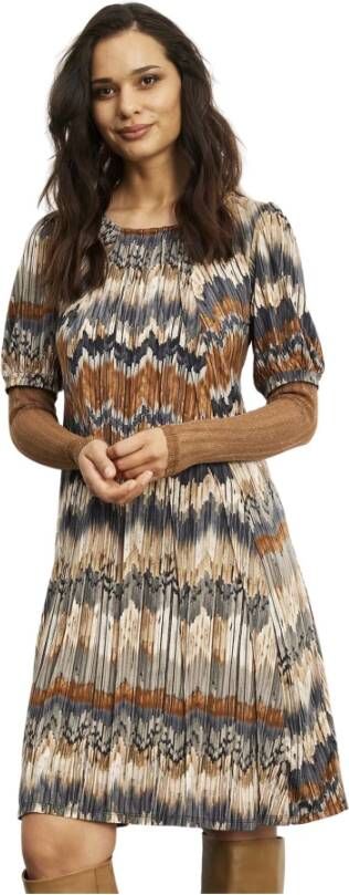 IN Front Grijze Lucette Jurk met 1 2 Mouwen Meerkleurig Dames