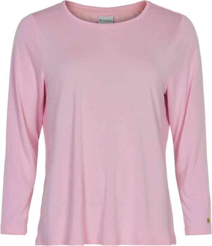 IN Front ina T-shirt 3 4 mouw T-shirt 14920 Roze Dames
