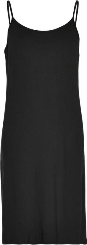 IN Front Zwarte Slip Jurk Black Dames