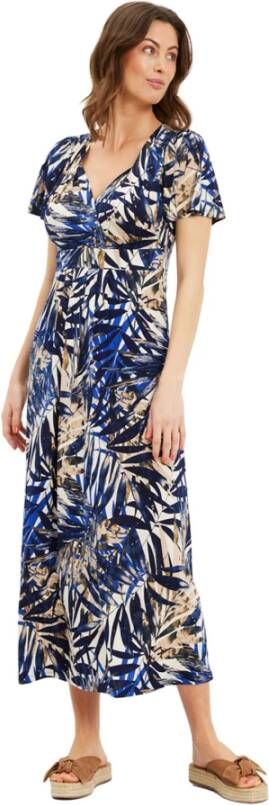 IN Front Maxi Dresses Blauw Dames
