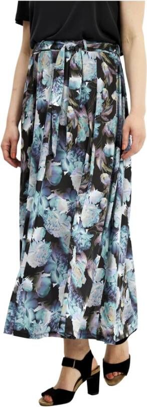 IN Front Maxi Skirts Blauw Dames