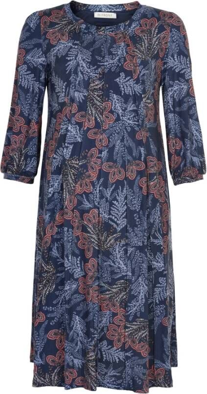 IN Front Midi Dresses Blauw Dames