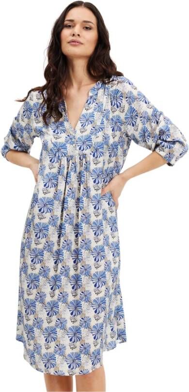 IN Front Midi Dresses Blauw Dames