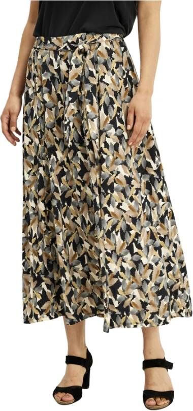 IN Front Midi Skirts Bruin Dames