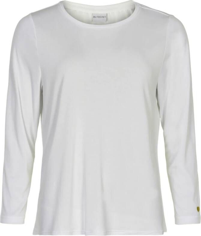 IN Front Nina T-Shirt 3 4 Sleeve 14920 White Dames