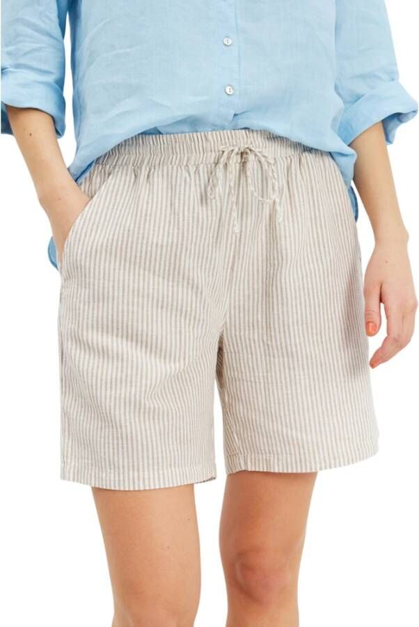 IN Front Short Shorts Beige Dames