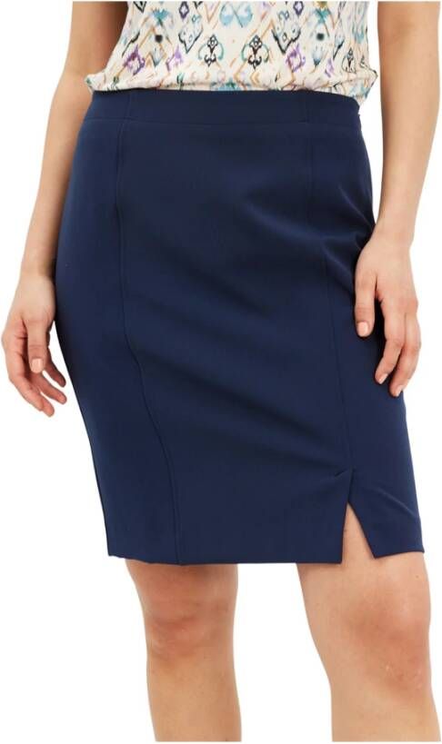IN Front Short Skirts Blauw Dames