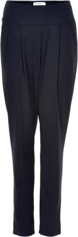 IN Front Straight Trousers Blauw Dames