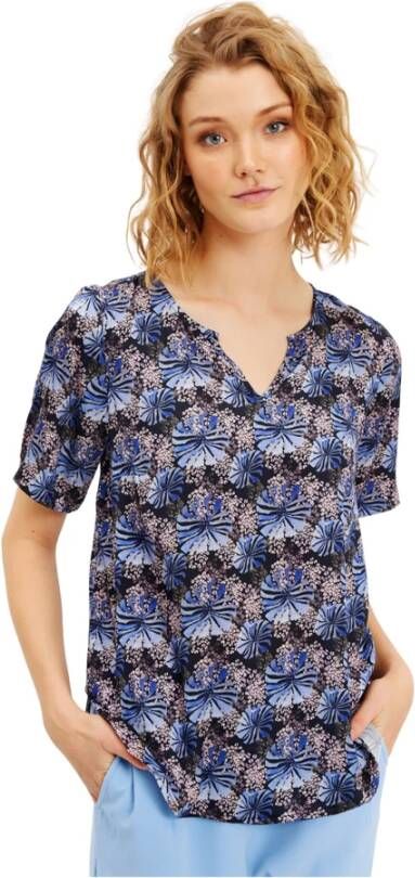 IN Front T-Shirts Blauw Dames
