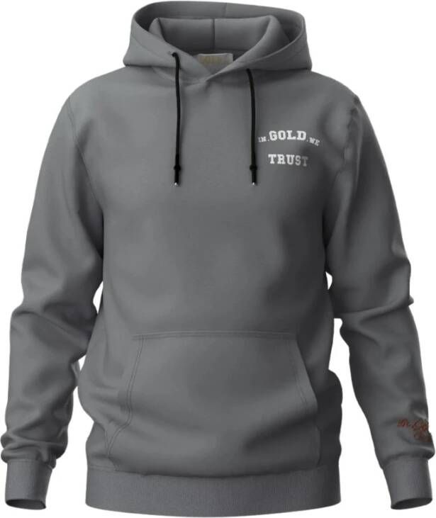 In Gold We Trust De Beruchte Stille Schaduw Hoodie Gray Heren
