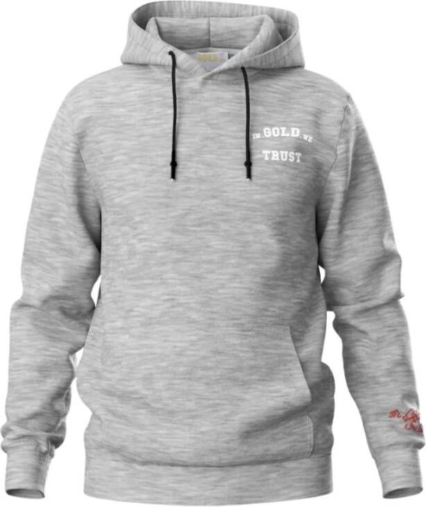 In Gold We Trust Hoodies Grijs Heren