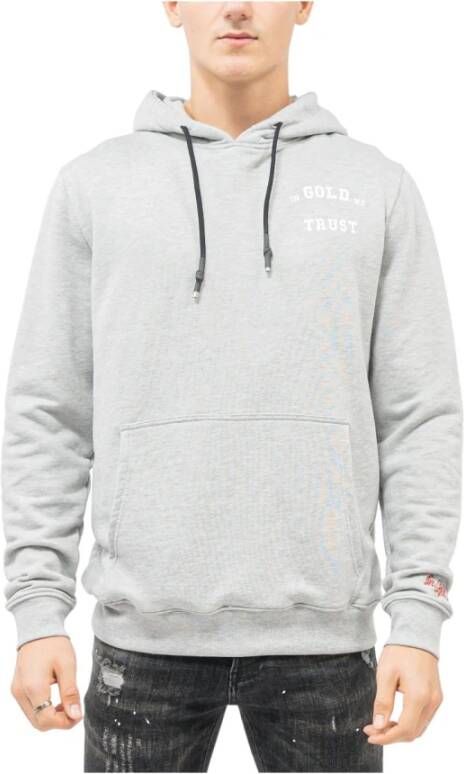 In Gold We Trust Hoodies Grijs Heren