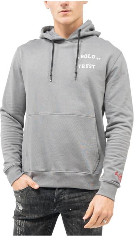 In Gold We Trust Hoodies Grijs Heren