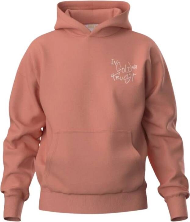 In Gold We Trust Dyrdek Coral Haze Sweater Pink Heren