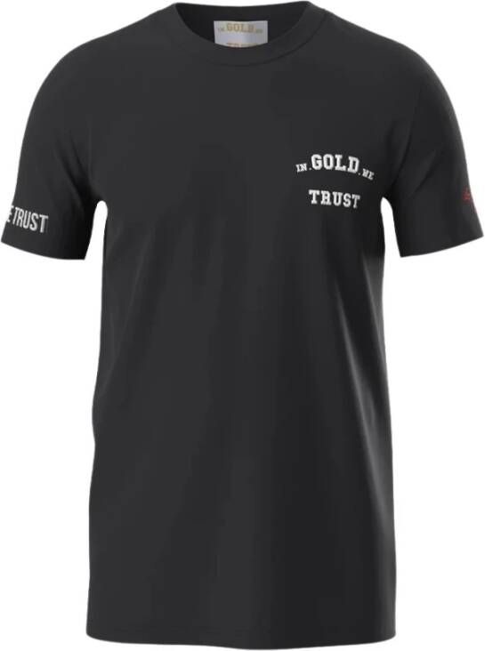 In Gold We Trust Kinderen The Pusha T-Shirt Zwart Heren