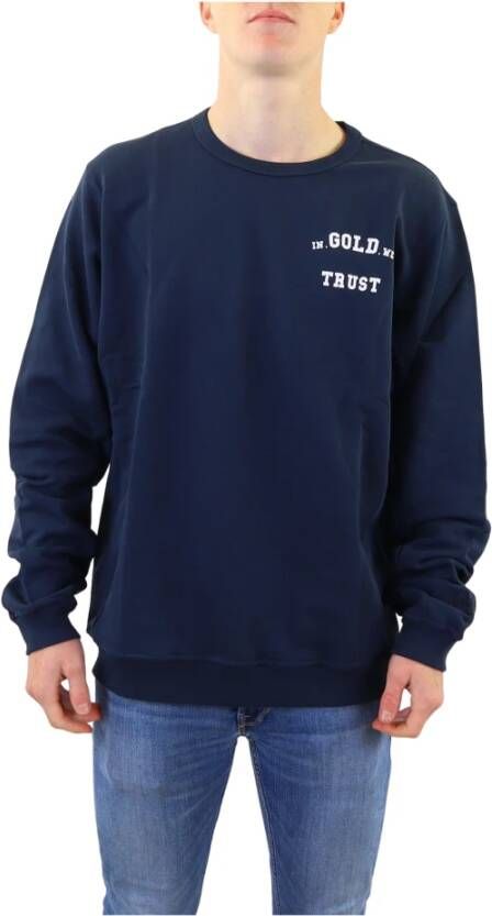 In Gold We Trust Het slanke licht sweatshirt Blauw Heren