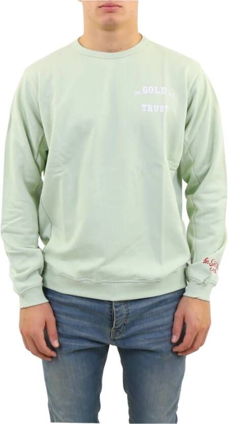 In Gold We Trust Stijlvolle Sweatshirt voor Mannen Green Heren