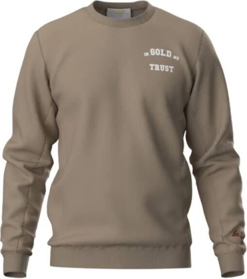 In Gold We Trust Sweatshirt Groen Heren