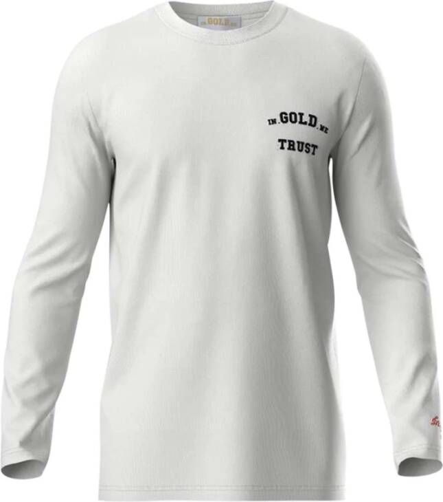 In Gold We Trust Sweatshirt White Heren