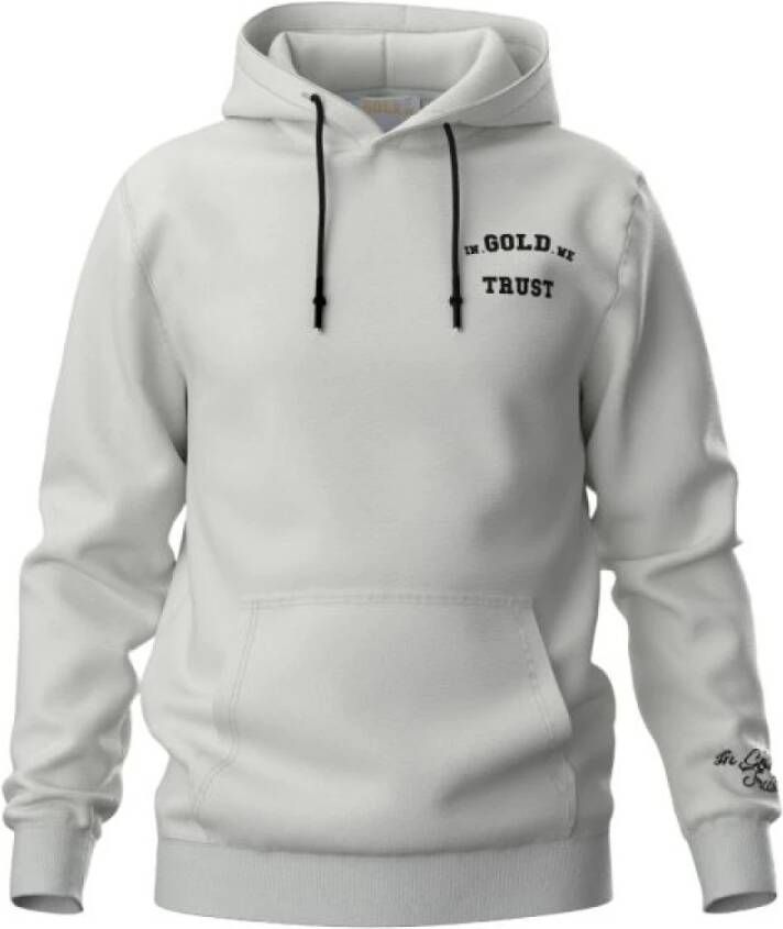 In Gold We Trust sweatshirt Wit Heren