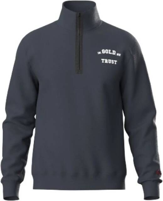 In Gold We Trust Sweatshirts Blauw Heren