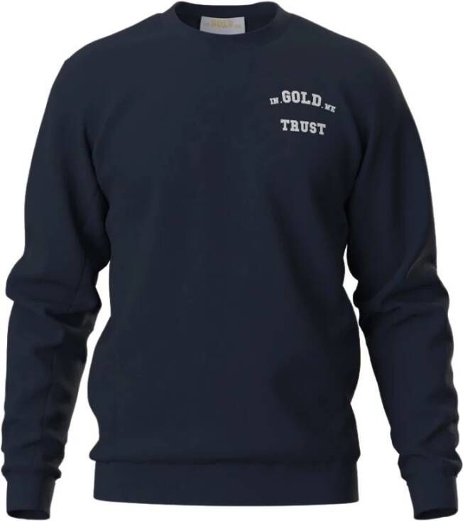 In Gold We Trust Sweatshirts Blauw Heren