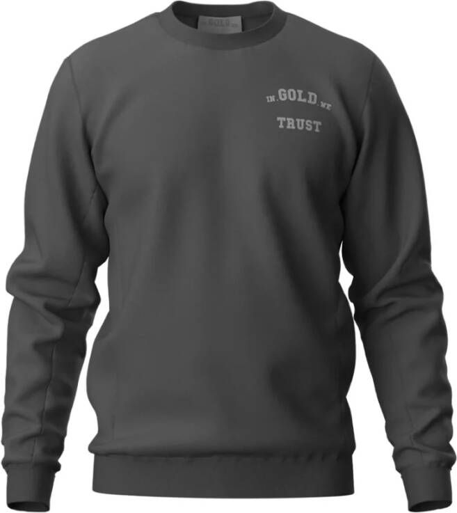 In Gold We Trust Stille Schaduw Sweater Gray Heren