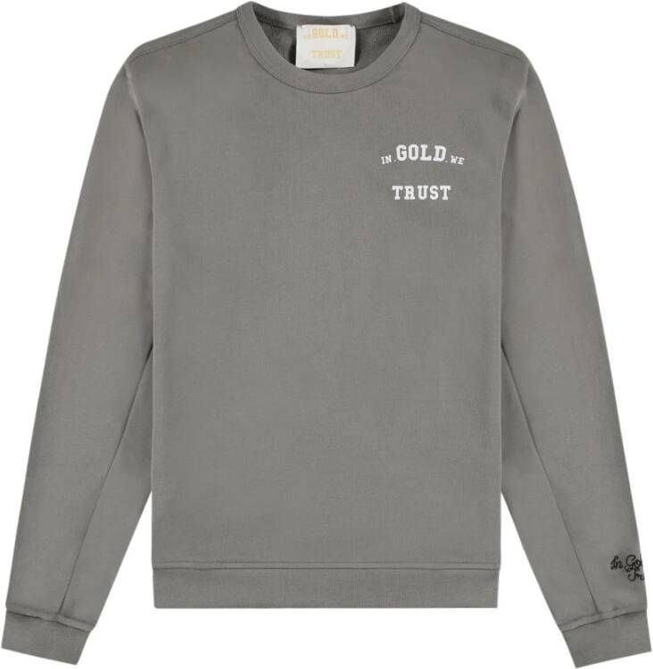 In Gold We Trust Sweatshirts Grijs Heren
