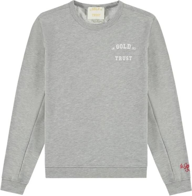 In Gold We Trust Sweatshirts Grijs Heren
