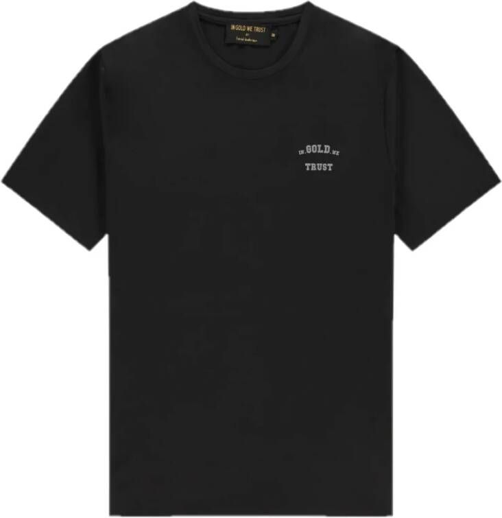 In Gold We Trust T-Shirts Zwart Heren