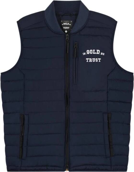 In Gold We Trust The Glory Bodywarmer Blauw Heren