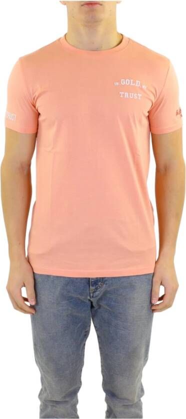 In Gold We Trust The Pusha Heren Stijlvol Shirt Pink Heren