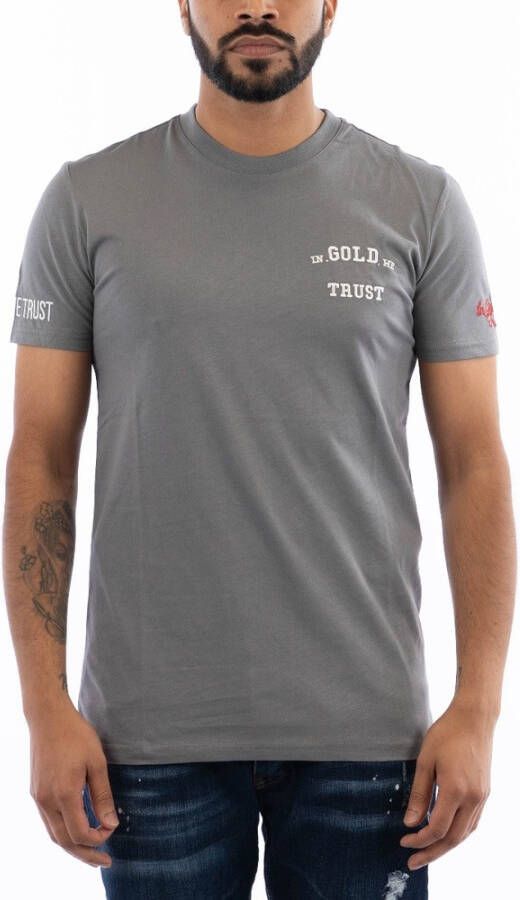 In Gold We Trust The Pusha T-shirt Grijs Heren