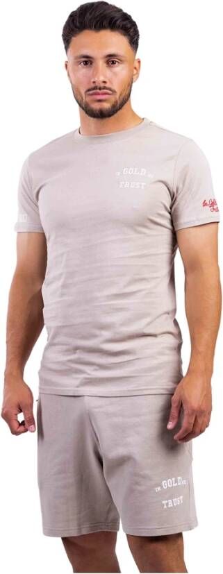 In Gold We Trust The Pusha T-Shirt Heren Bruin Heren