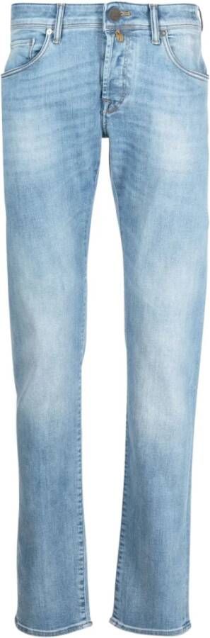 Incotex 5p selvedge jeans Blauw Heren