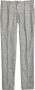 Incotex Cheviot Grijze Slim Fit Wol en Zijden Broek Grijs Heren - Thumbnail 1