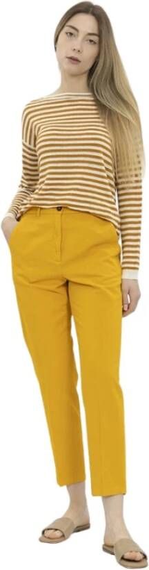Incotex Cropped Trousers Geel Dames
