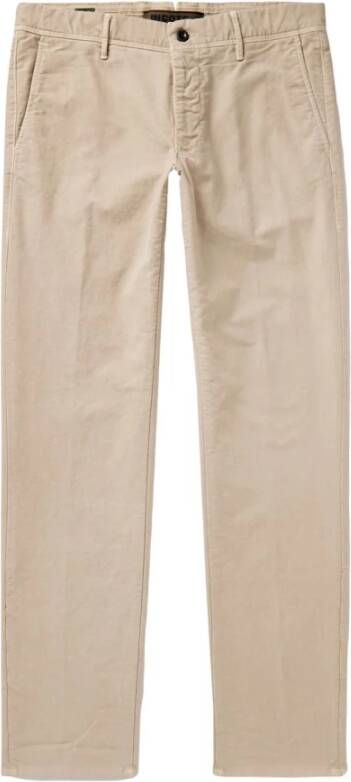 Incotex Italiaanse Tricochino Beige Broek Beige Heren