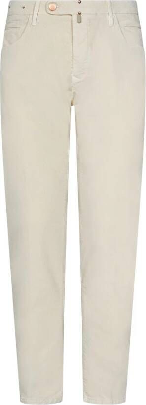 Incotex Mascarpone Aw23 Broek voor Heren Wit Heren