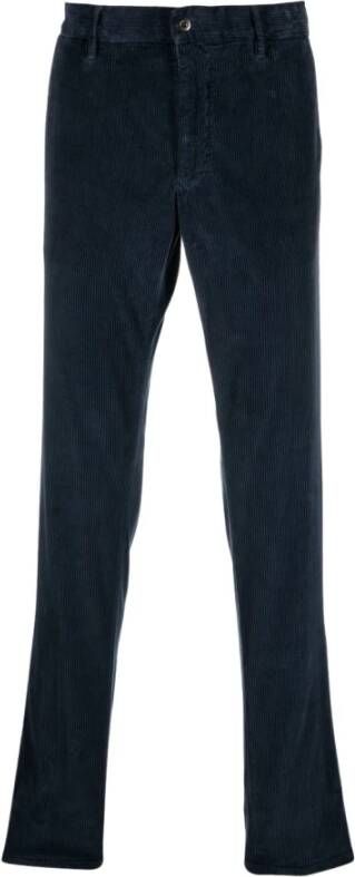Incotex Rechte beenbroek Blauw Heren
