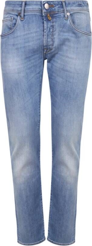 Incotex Rechte broek Blauw Heren