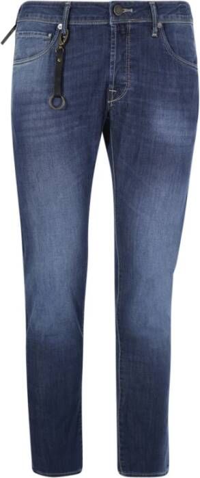 Incotex Rechte jeans Blauw Heren
