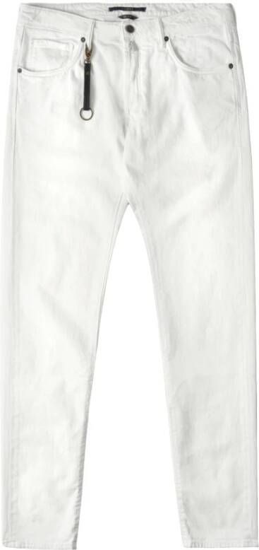 Incotex Slim-Fit Denim Jeans White Heren