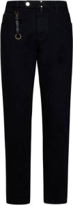 Incotex Zwarte Slim Fit Jeans met Metalen Details Zwart Heren