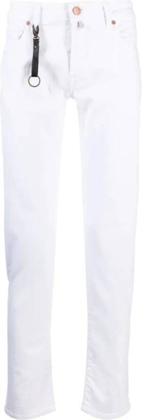 Incotex Witte Straight Jeans White Heren
