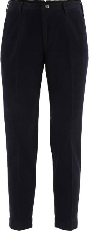 Incotex Straight Trousers Zwart Heren